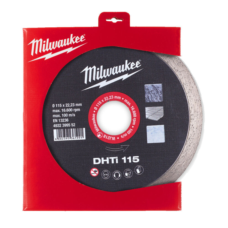Купити Диск алмазний MILWAUKEE DHTi 115, діаметр 115мм. Офіційний магазин Мілвокі Україна, фірмова гарантія з доставкою по Украіні