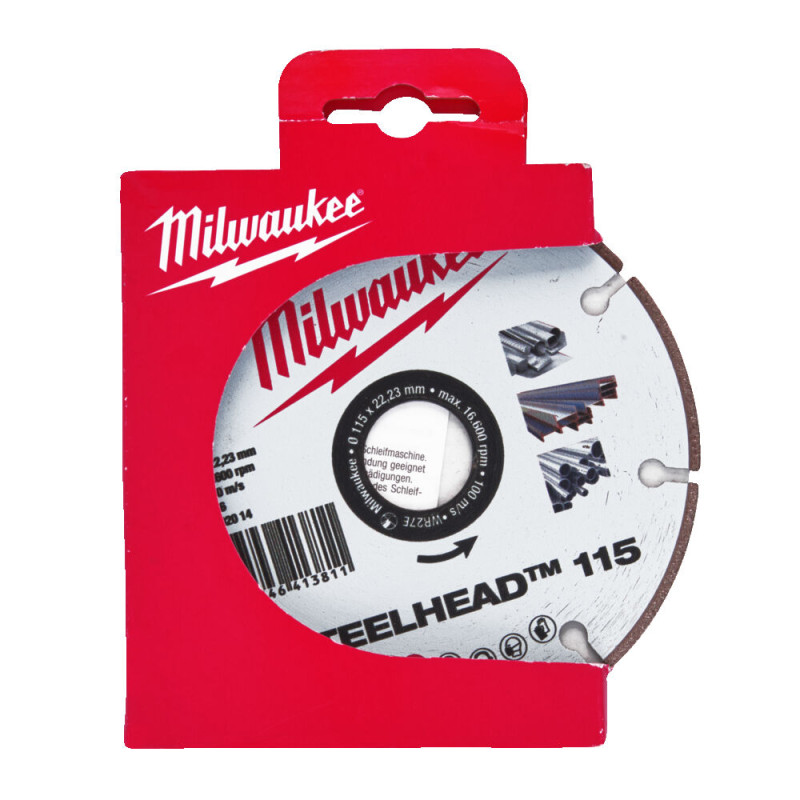 Купити Диск алмазний Speedcross STEELHEAD 115 MILWAUKEE, діаметр 115мм, (метал, нержавійка). Офіційний магазин Мілвокі Україна, фірмова гарантія з доставкою по Украіні