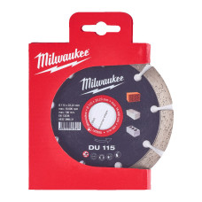 Купити Диск алмазний MILWAUKEE DU 115, діаметр 125мм (цегла, бетон, шлакоблок). Офіційний магазин Мілвокі Україна, фірмова гарантія з доставкою по Украіні