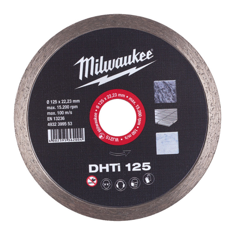 Купити Диск алмазний MILWAUKEE, DHTI 125, діаметр 125мм. Офіційний магазин Мілвокі Україна, фірмова гарантія з доставкою по Украіні