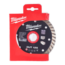 Купити Диск алмазний MILWAUKEE DUT 125 діаметр 125мм (керамічна плитка/чистий різ). Офіційний магазин Мілвокі Україна, фірмова гарантія з доставкою по Украіні