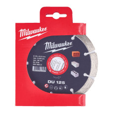 Купити Диск алмазний MILWAUKEE DU 125, діаметр 125мм (цегла, бетон, шлакоблок). Офіційний магазин Мілвокі Україна, фірмова гарантія з доставкою по Украіні