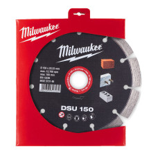 Купити Диск алмазний MILWAUKEE DSU 150, діаметр 150мм (для штроборізів). Офіційний магазин Мілвокі Україна, фірмова гарантія з доставкою по Украіні
