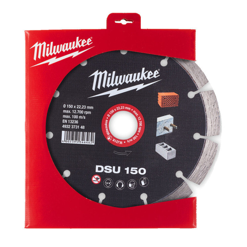 Купити Диск алмазний MILWAUKEE DSU 150, діаметр 150мм (для штроборізів). Офіційний магазин Мілвокі Україна, фірмова гарантія з доставкою по Украіні