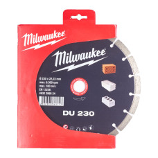 Купити Диск алмазний MILWAUKEE DU 230, діаметр 230мм (цегла, бетон, шлакоблок). Офіційний магазин Мілвокі Україна, фірмова гарантія з доставкою по Украіні