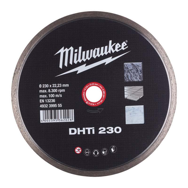 Купити Диск алмазний MILWAUKEE DHTI 230, діаметр 230мм. Офіційний магазин Мілвокі Україна, фірмова гарантія з доставкою по Украіні