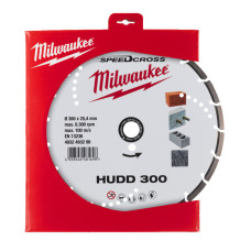 Купити Диск алмазний Speedcross MILWAUKEE HUDD 300, діаметр 300мм (залізобетон, граніт). Офіційний магазин Мілвокі Україна, фірмова гарантія з доставкою по Украіні