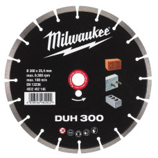 Купити Диск алмазний MILWAUKEE DUH 300, діаметр 300мм (залізобетон, цегла). Офіційний магазин Мілвокі Україна, фірмова гарантія з доставкою по Украіні
