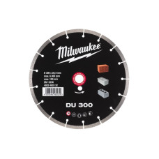 Купити Диск алмазный MILWAUKEE DU 300, діаметр 300мм (цегла, бетон, шлакоблок). Офіційний магазин Мілвокі Україна, фірмова гарантія з доставкою по Украіні