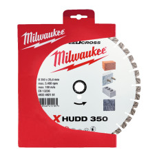 Купити Диск алмазний Speedcross MILWAUKEE XHUDD 350, діаметр 350мм (залізобетон, граніт, цегла). Офіційний магазин Мілвокі Україна, фірмова гарантія з доставкою по Украіні
