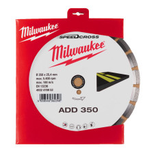 Купити Диск алмазний Speedcross MILWAUKEE ADD 350, діаметр 350мм (асфальт). Офіційний магазин Мілвокі Україна, фірмова гарантія з доставкою по Украіні