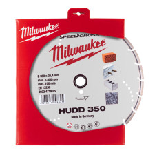 Купити Диск алмазний Speedcross MILWAUKEE HUDD 350, діаметр 350мм (залізобетон, граніт). Офіційний магазин Мілвокі Україна, фірмова гарантія з доставкою по Украіні
