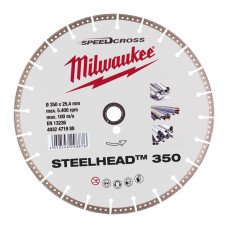 Купити Диск алмазний Speedcross STEELHEAD 350 MILWAUKEE, діаметр 350мм, (метал, нержавійка). Офіційний магазин Мілвокі Україна, фірмова гарантія з доставкою по Украіні