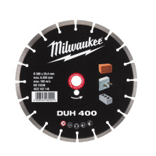 Купити Диск алмазний MILWAUKEE DUH 400, діаметр 400мм (залізобетон, цегла). Офіційний магазин Мілвокі Україна, фірмова гарантія з доставкою по Украіні
