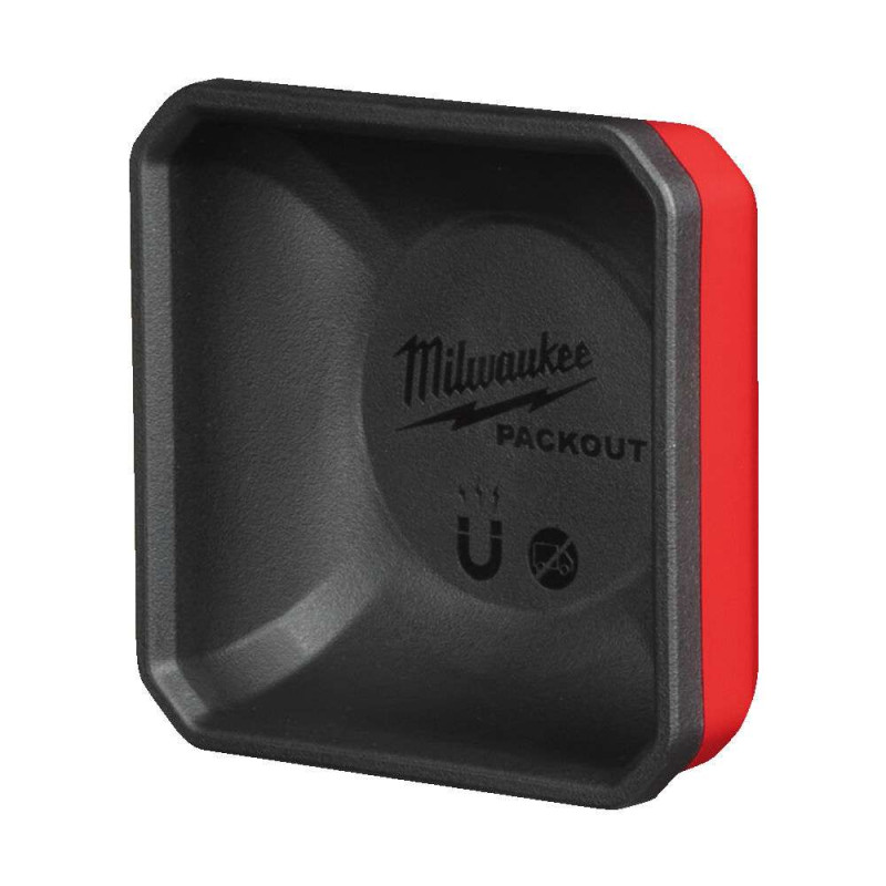 Купити Магнитний лоток-тарілка для зберігання металевих предметів MILWAUKEE Packout - 10 x 10 см. Офіційний магазин Мілвокі Україна, фірмова гарантія з доставкою по Украіні