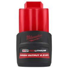 Купити Акумулятор Li-Ion HIGH OUTPUT MILWAUKEE, M12 HB2.5 2,5Аг. Офіційний магазин Мілвокі Україна, фірмова гарантія з доставкою по Украіні