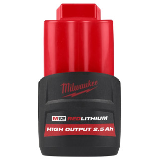 Купити Акумулятор Li-Ion HIGH OUTPUT MILWAUKEE, M12 HB2.5 2,5Аг. Офіційний магазин Мілвокі Україна, фірмова гарантія з доставкою по Украіні