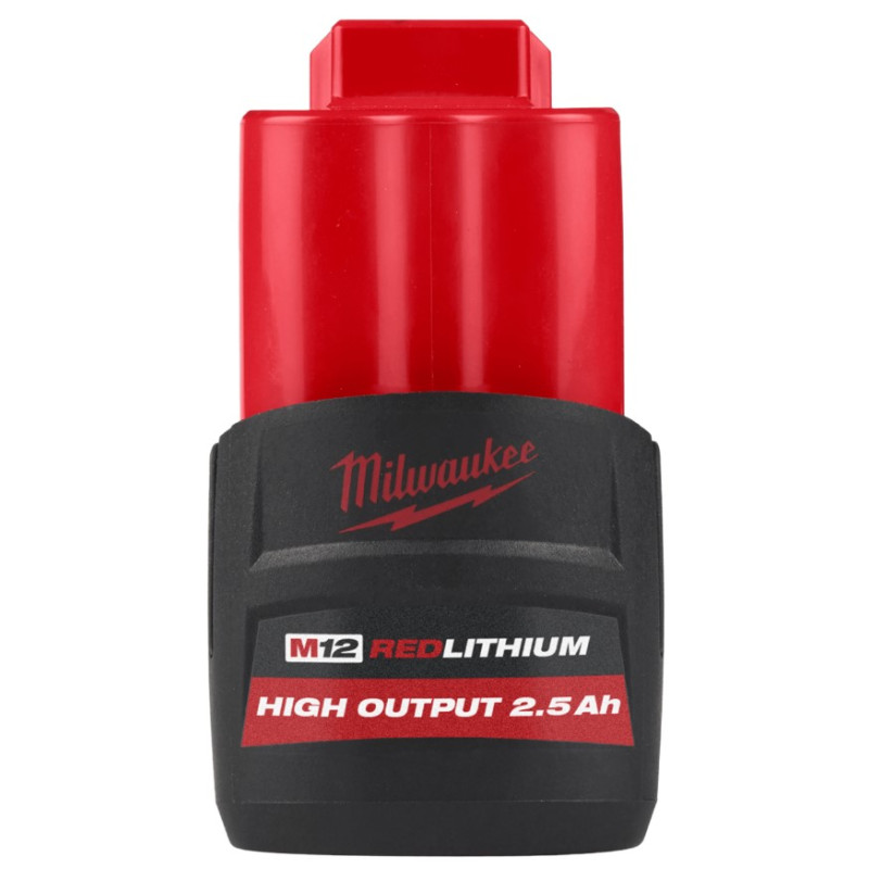 Купити Акумулятор Li-Ion HIGH OUTPUT MILWAUKEE, M12 HB2.5 2,5Аг. Офіційний магазин Мілвокі Україна, фірмова гарантія з доставкою по Украіні