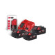 Купити Енергокомплект Li-Ion MILWAUKEE, M18 NRG-503 (зарядний пристрій M12-18FC, 3 акумулятори M18 В5 5Аг) + подарунок акумулятор M12 B2 2Ач. Офіційний магазин Мілвокі Україна, фірмова гарантія з доставкою по Украіні