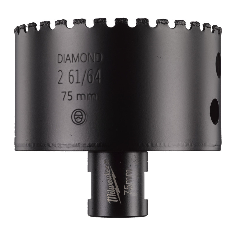 Купити Коронка алмазна Diamond Max MILWAUKEE M14, діаметр 75мм (сухе свердління). Офіційний магазин Мілвокі Україна, фірмова гарантія з доставкою по Украіні