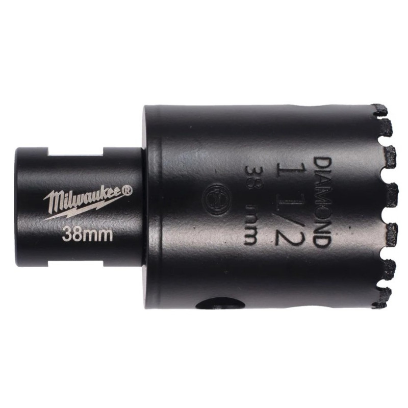 Купити Коронка алмазна Diamond Max MILWAUKEE M14, діаметр 38мм (сухе свердління). Офіційний магазин Мілвокі Україна, фірмова гарантія з доставкою по Украіні