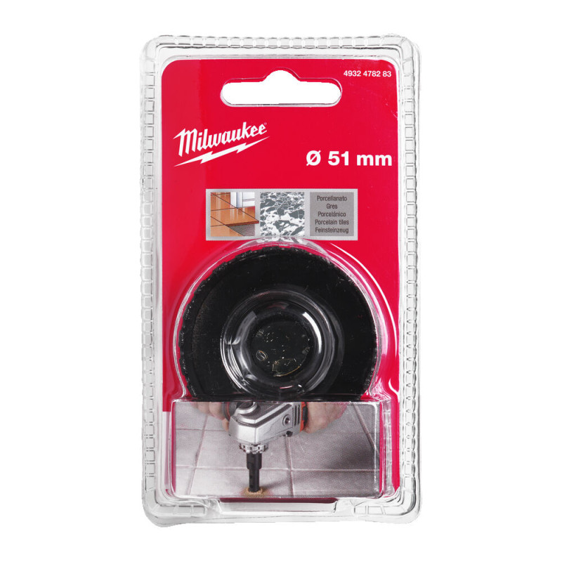 Купити Коронка алмазна Diamond Max MILWAUKEE M14, діаметр 51мм (сухе свердління). Офіційний магазин Мілвокі Україна, фірмова гарантія з доставкою по Украіні