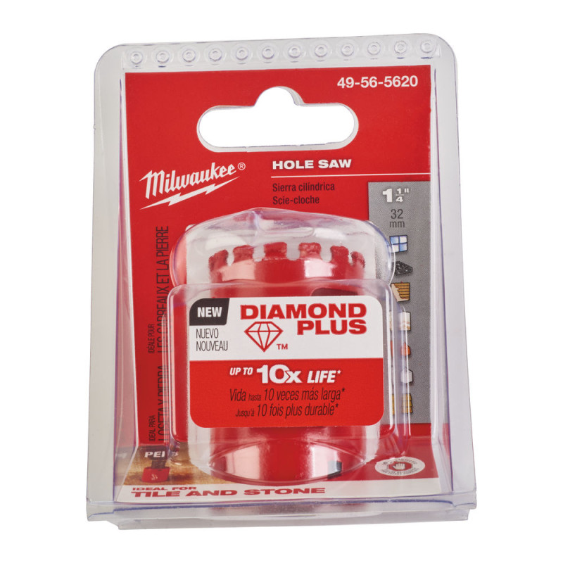 Купити Коронка алмазна Diamond Plus MILWAUKEE, діаметр 32мм (5/8''х18) (свердління з водою) (заміна на 4932500114). Офіційний магазин Мілвокі Україна, фірмова гарантія з доставкою по Украіні