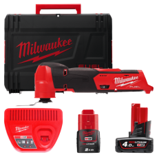 Купити Інструмент багатофунціональний акумуляторний безщітковий MILWAUKEE, M12 FMT-422X (зарядний пристрій С12 С, 1 х М12 В2 2Аг, 1 х М12 В4 4Аг, ключ, адаптер, полотно, шліфпыдошва, шліфлисти, протипиловий екран, HDкейс). Офіційний магазин Мілвокі Україна, фірмова гарантія з доставкою по Украіні