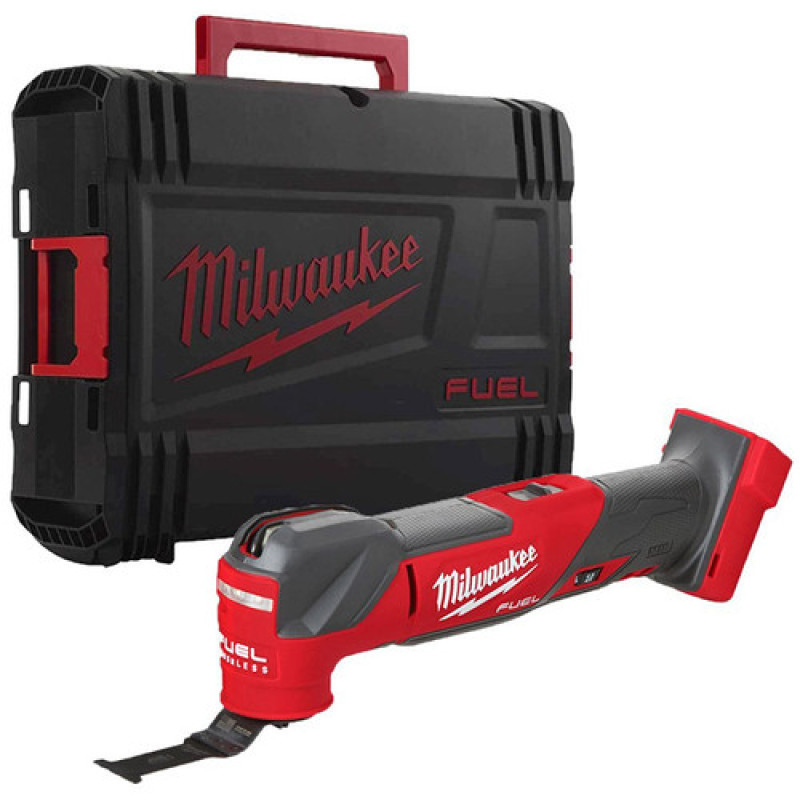 Купити Інструмент багатофунціональний акумуляторний MILWAUKEE, M18 FMT-0X (каркас, універсальне лезо, шліфувальна підошва, шліфувальний папір, HDкейс). Офіційний магазин Мілвокі Україна, фірмова гарантія з доставкою по Украіні