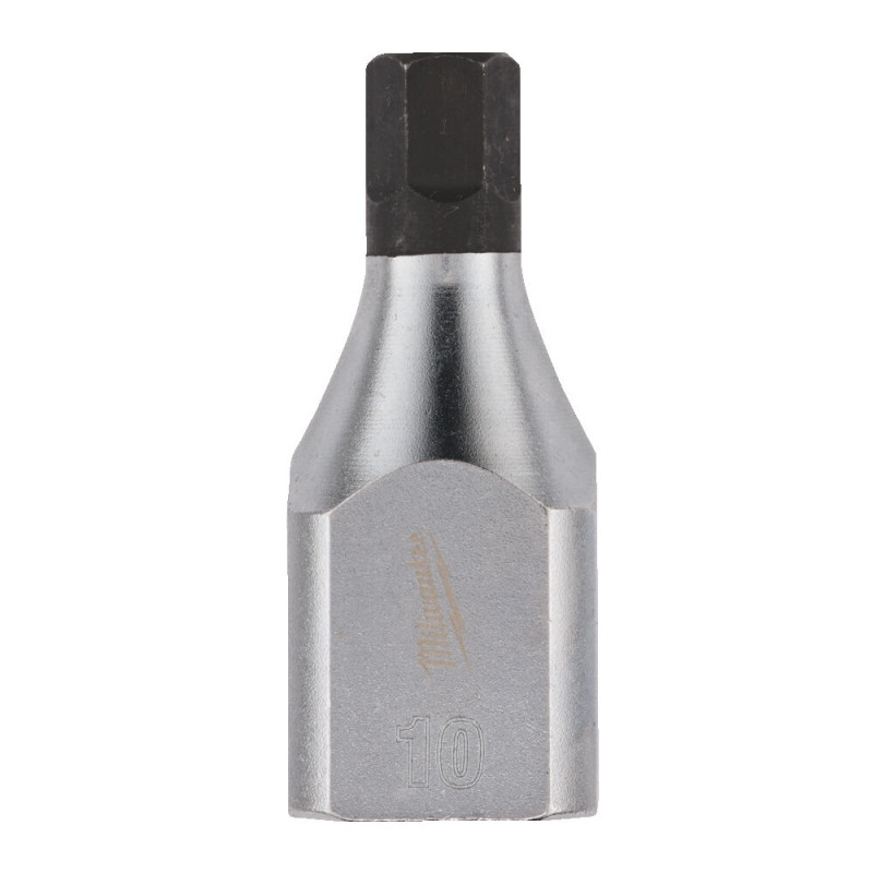 Купити Головка торцева хромована 1/2'' MILWAUKEE з бітою Hex, 10мм. Офіційний магазин Мілвокі Україна, фірмова гарантія з доставкою по Украіні