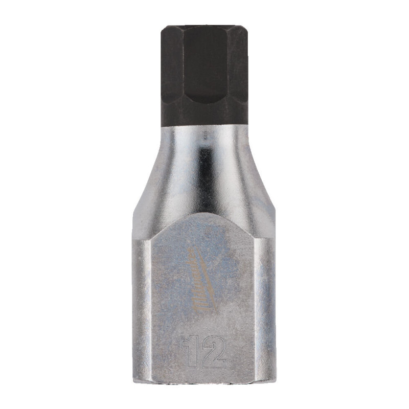 Купити Головка торцева хромована 1/2'' MILWAUKEE з бітою Hex, 12мм. Офіційний магазин Мілвокі Україна, фірмова гарантія з доставкою по Украіні
