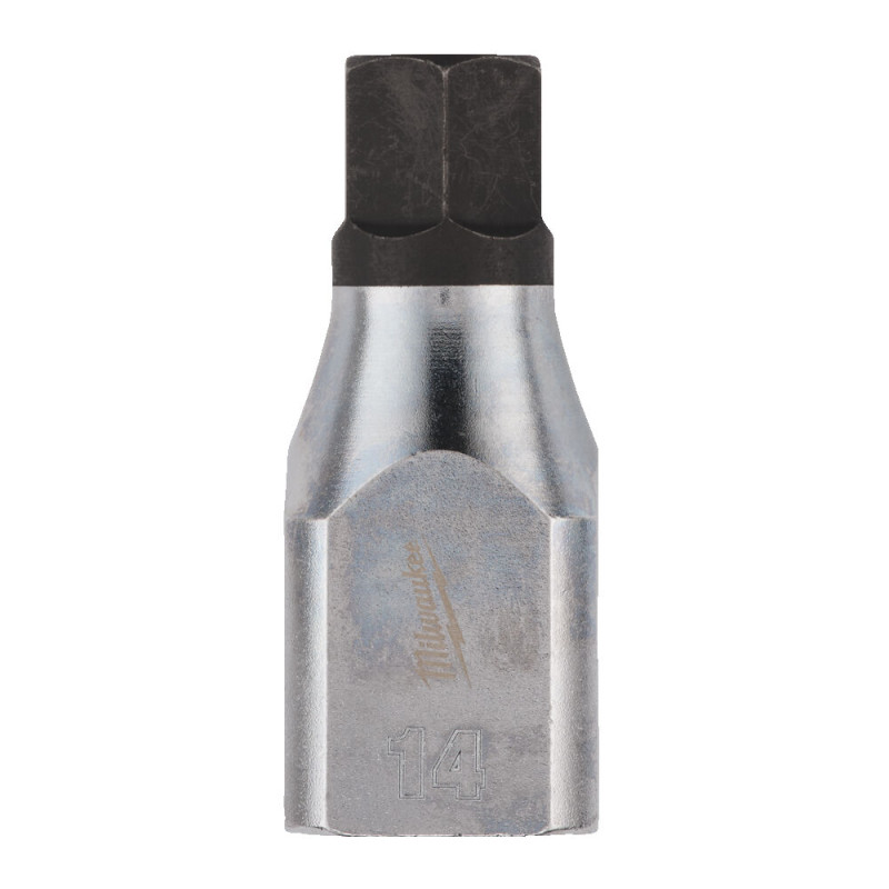 Купити Головка торцева хромована 1/2'' MILWAUKEE з бітою Hex, 14мм. Офіційний магазин Мілвокі Україна, фірмова гарантія з доставкою по Украіні