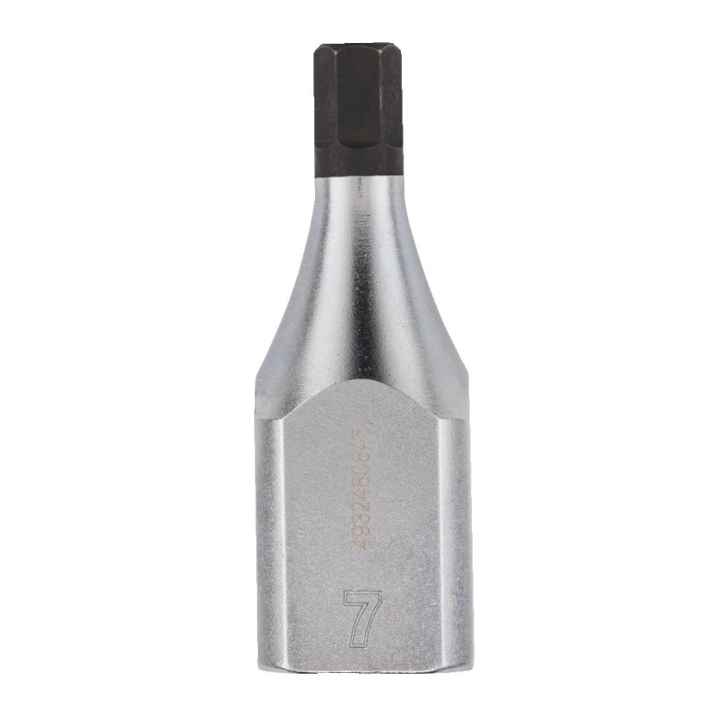 Купити Головка торцева хромована 1/2'' MILWAUKEE з бітою Hex, 7мм. Офіційний магазин Мілвокі Україна, фірмова гарантія з доставкою по Украіні