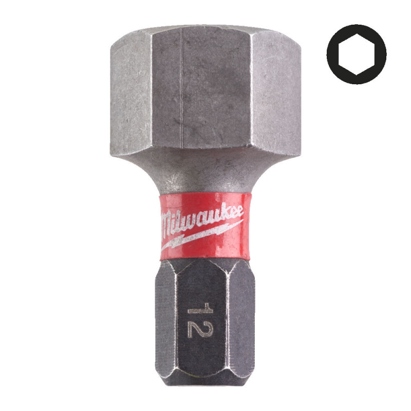 Купити Біта SHOCKWAVE MILWAUKEE, Hex12, 25мм, (2шт). Офіційний магазин Мілвокі Україна, фірмова гарантія з доставкою по Украіні