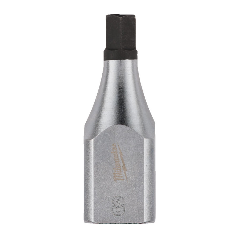 Купити Головка торцева хромована 1/2'' MILWAUKEE з бітою Hex, 8мм. Офіційний магазин Мілвокі Україна, фірмова гарантія з доставкою по Украіні