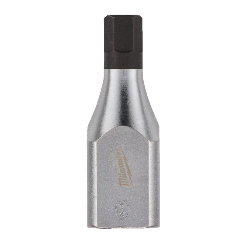 Купити Головка торцева хромована 1/2'' MILWAUKEE з бітою Hex, 9мм. Офіційний магазин Мілвокі Україна, фірмова гарантія з доставкою по Украіні