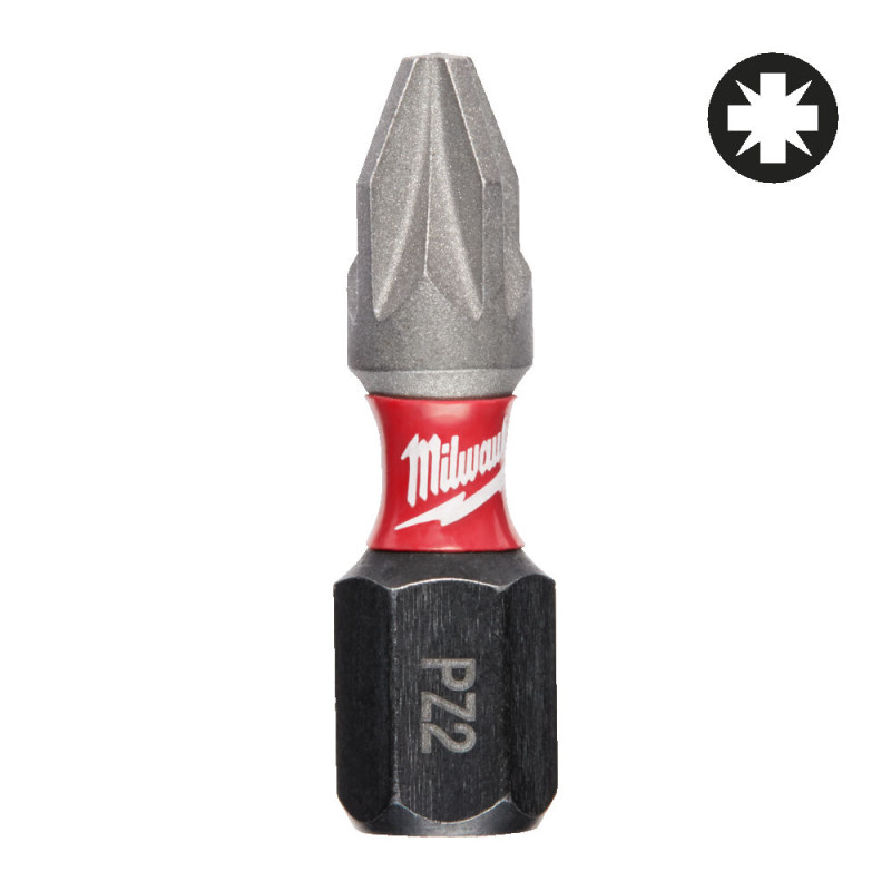 Купити Біта SHOCKWAVE MILWAUKEE, PZ2, 25мм, (2шт) (заміна на 4932500356). Офіційний магазин Мілвокі Україна, фірмова гарантія з доставкою по Украіні
