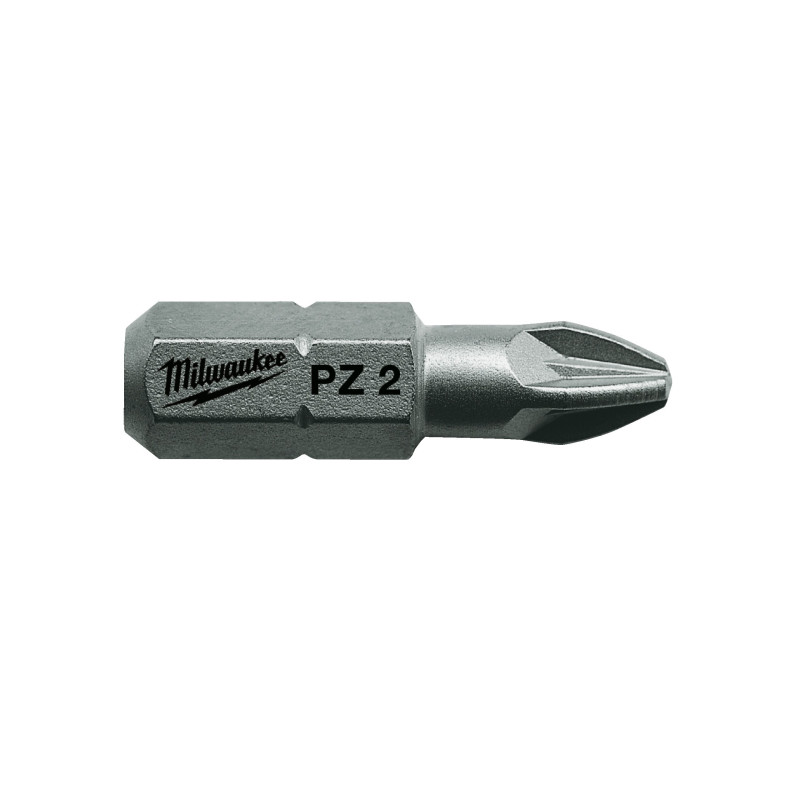 Купити Біта MILWAUKEE, PZ2, 25мм, (25шт), пластикова коробка. Офіційний магазин Мілвокі Україна, фірмова гарантія з доставкою по Украіні