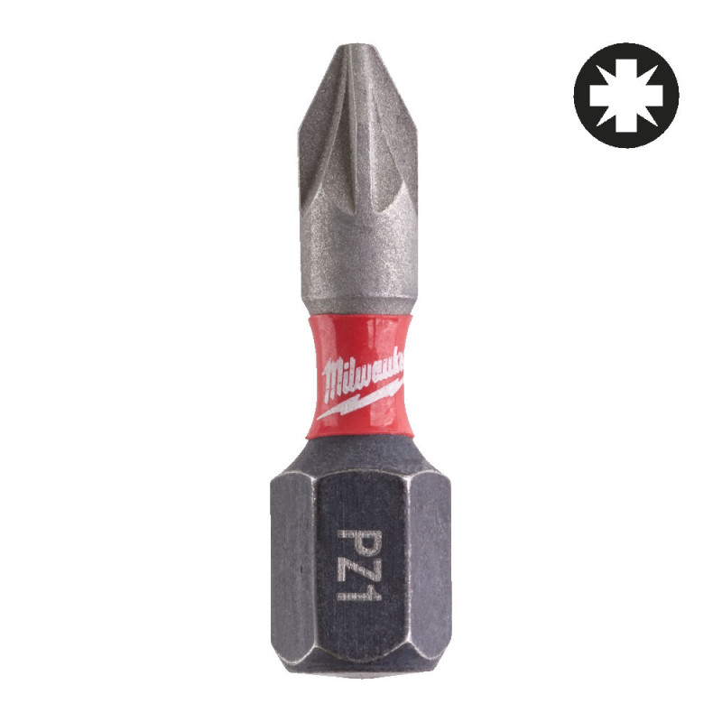 Купити Біта SHOCKWAVE MILWAUKEE, PZ1, 25мм, (2шт). Офіційний магазин Мілвокі Україна, фірмова гарантія з доставкою по Украіні