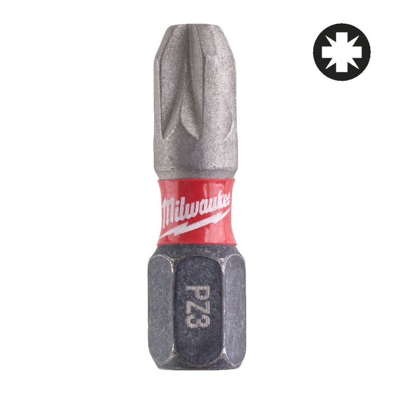 Купити Біта SHOCKWAVE MILWAUKEE, PZ3, 25мм, (2шт). Офіційний магазин Мілвокі Україна, фірмова гарантія з доставкою по Украіні
