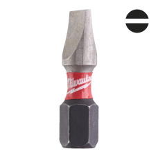 Купити Біта SHOCKWAVE MILWAUKEE, SL1,2x6,5, 25мм, (2шт) (заміна на 4932500388). Офіційний магазин Мілвокі Україна, фірмова гарантія з доставкою по Украіні