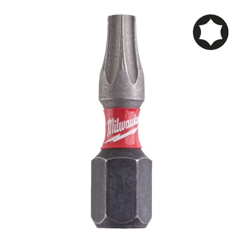 Купити Біта SHOCKWAVE MILWAUKEE, TX20, 25мм, (2шт). Офіційний магазин Мілвокі Україна, фірмова гарантія з доставкою по Украіні