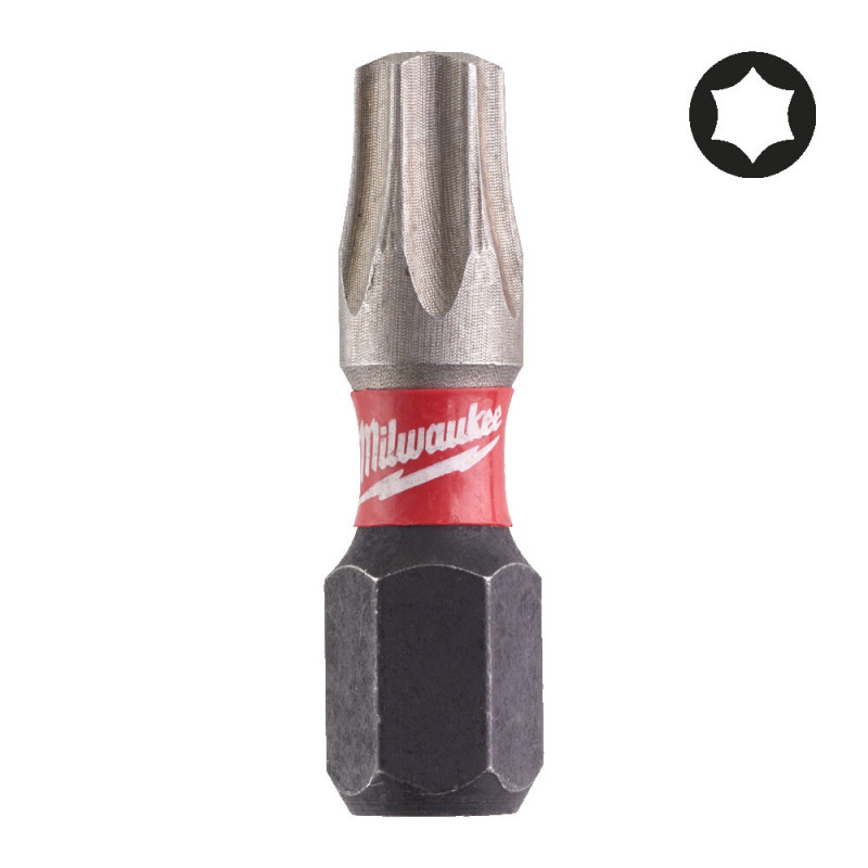 Купити Біта SHOCKWAVE MILWAUKEE, TX27, 25мм, (2шт). Офіційний магазин Мілвокі Україна, фірмова гарантія з доставкою по Украіні