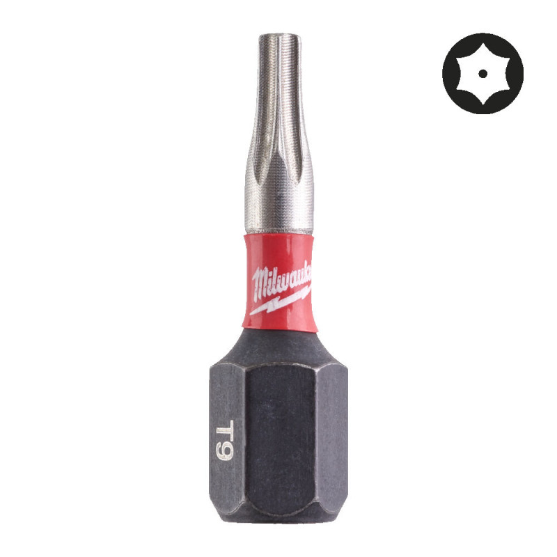 Купити Біта SHOCKWAVE MILWAUKEE, TX BO9, 25мм, (2шт). Офіційний магазин Мілвокі Україна, фірмова гарантія з доставкою по Украіні