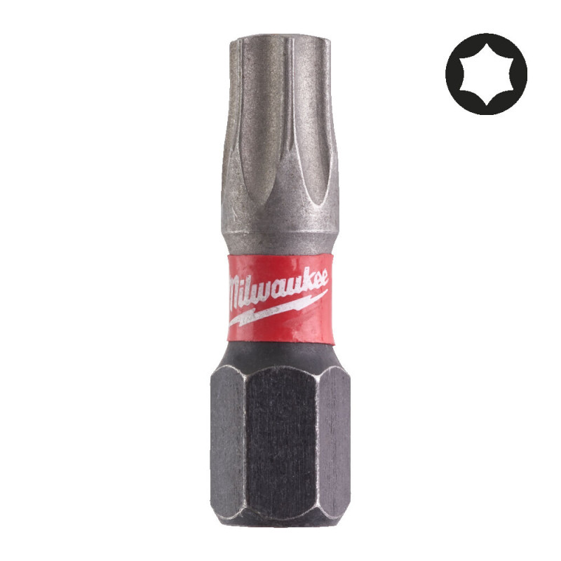 Купити Біта SHOCKWAVE MILWAUKEE, TX30, 25мм, (2шт). Офіційний магазин Мілвокі Україна, фірмова гарантія з доставкою по Украіні