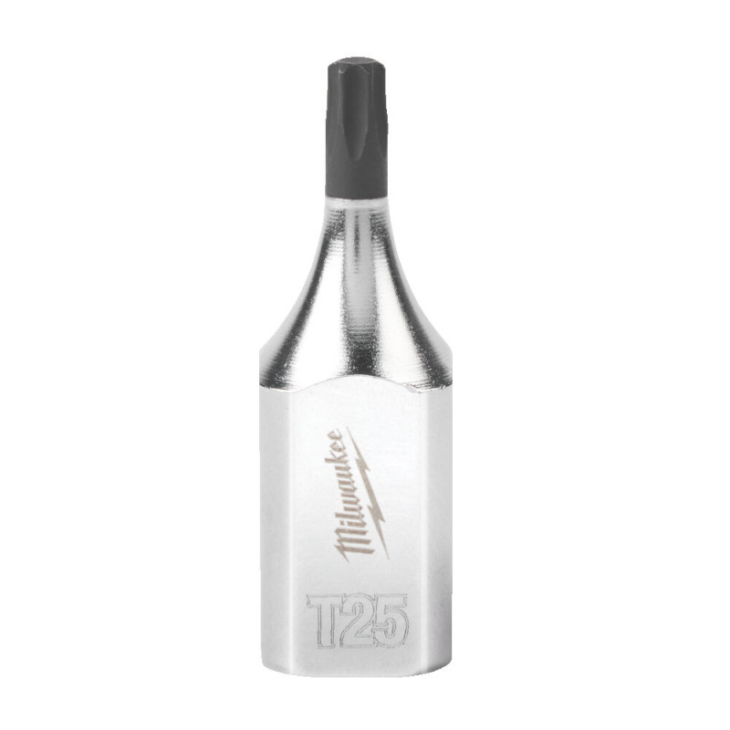 Купити Головка торцева хромована 3/8'' MILWAUKEE з бітою TORX, TX25. Офіційний магазин Мілвокі Україна, фірмова гарантія з доставкою по Украіні