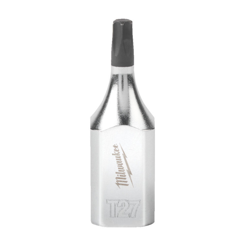 Купити Головка торцева хромована 3/8'' MILWAUKEE з бітою TORX, TX27. Офіційний магазин Мілвокі Україна, фірмова гарантія з доставкою по Украіні
