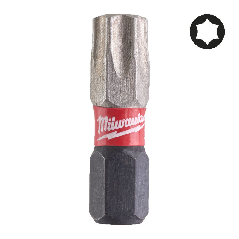 Купити Біта SHOCKWAVE MILWAUKEE, TX40, 25мм, (2шт). Офіційний магазин Мілвокі Україна, фірмова гарантія з доставкою по Украіні