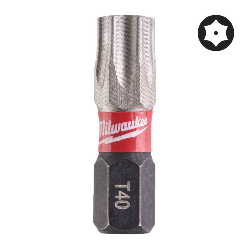 Купити Біта SHOCKWAVE MILWAUKEE, TX BO40, 25мм, (2шт). Офіційний магазин Мілвокі Україна, фірмова гарантія з доставкою по Украіні