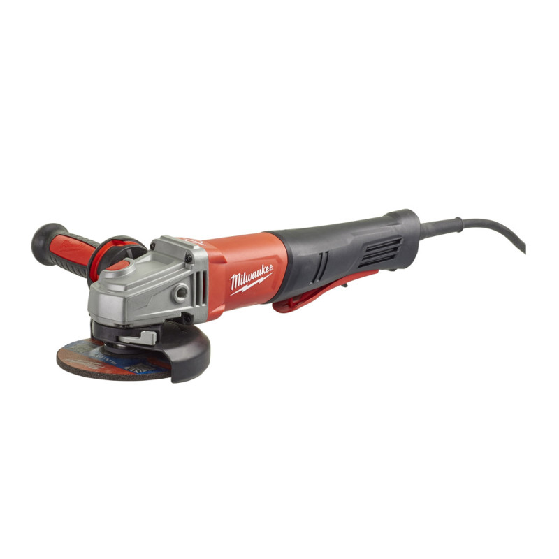 Купити Шлифмашина угловая MILWAUKEE. AGV 13-125 XSPDEB KIT, 1250Вт, діаметр 125мм (захисний кожух, антивібраційна рукоять, опорна та притискна гайки, ключ, картонне пакування). Офіційний магазин Мілвокі Україна, фірмова гарантія з доставкою по Украіні